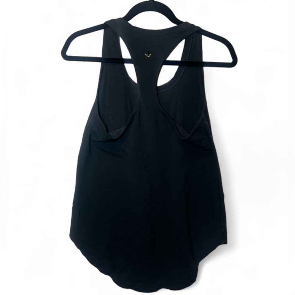 Lululemon Women Size 4 ***  Black Highneck Loose Fit Racerback‎ Tank Top shirt